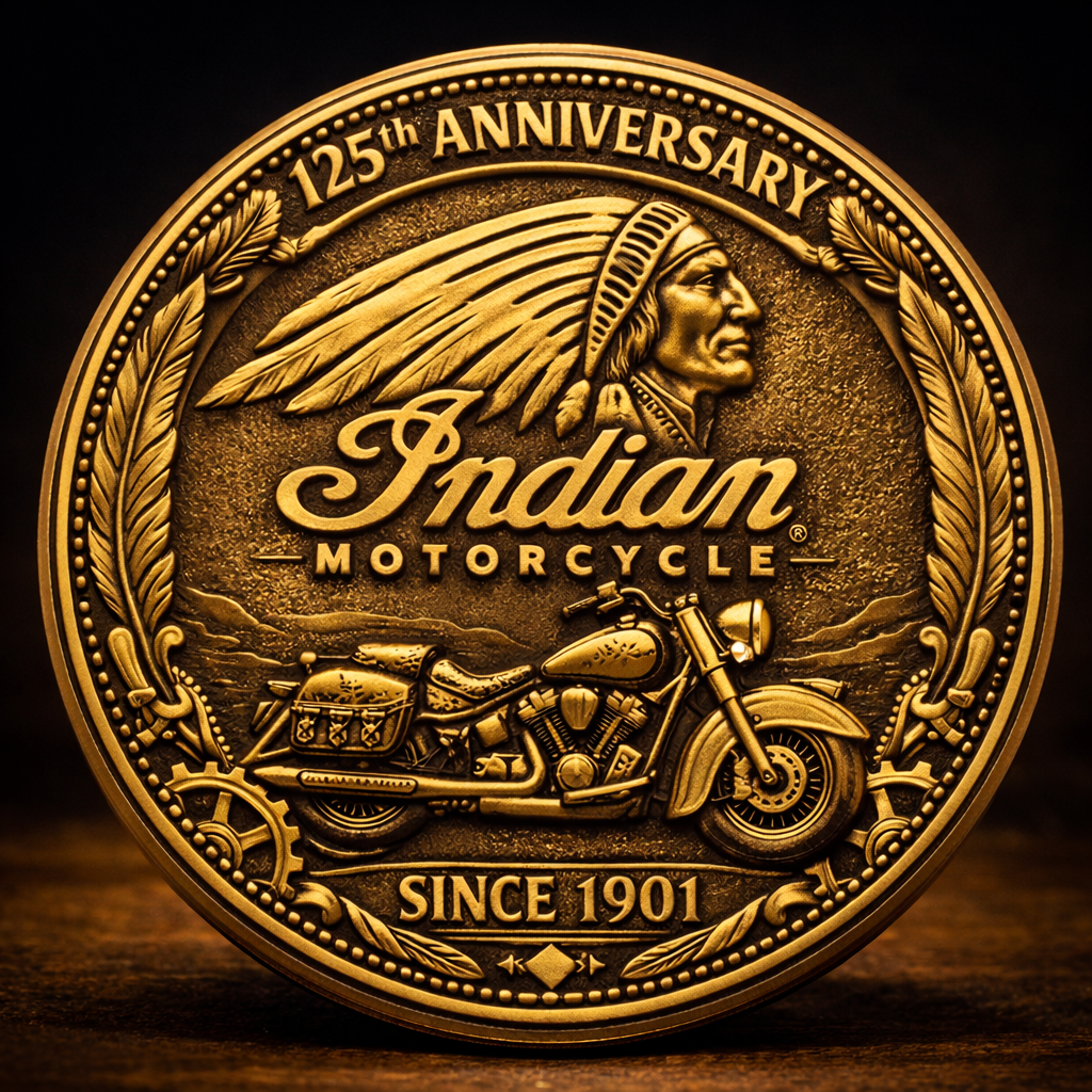 Indian Motorcycle 125th Anniversary Commemorative Coin