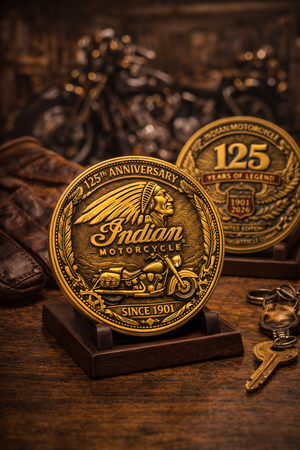 Indian Motorcycle 125th Anniversary Commemorative Coin