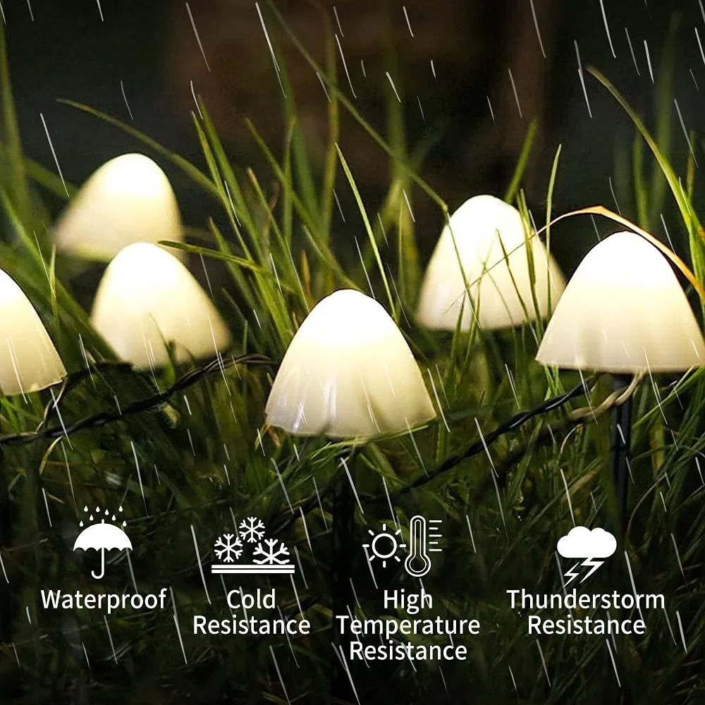 🍄Mushroom Solar Lights Solar Pathway Lights