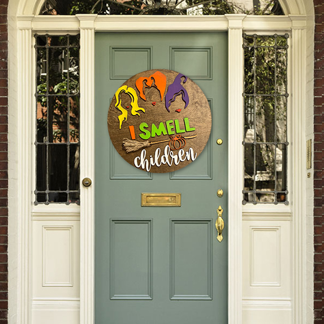 Halloween “I Smell Children” Door Hanger