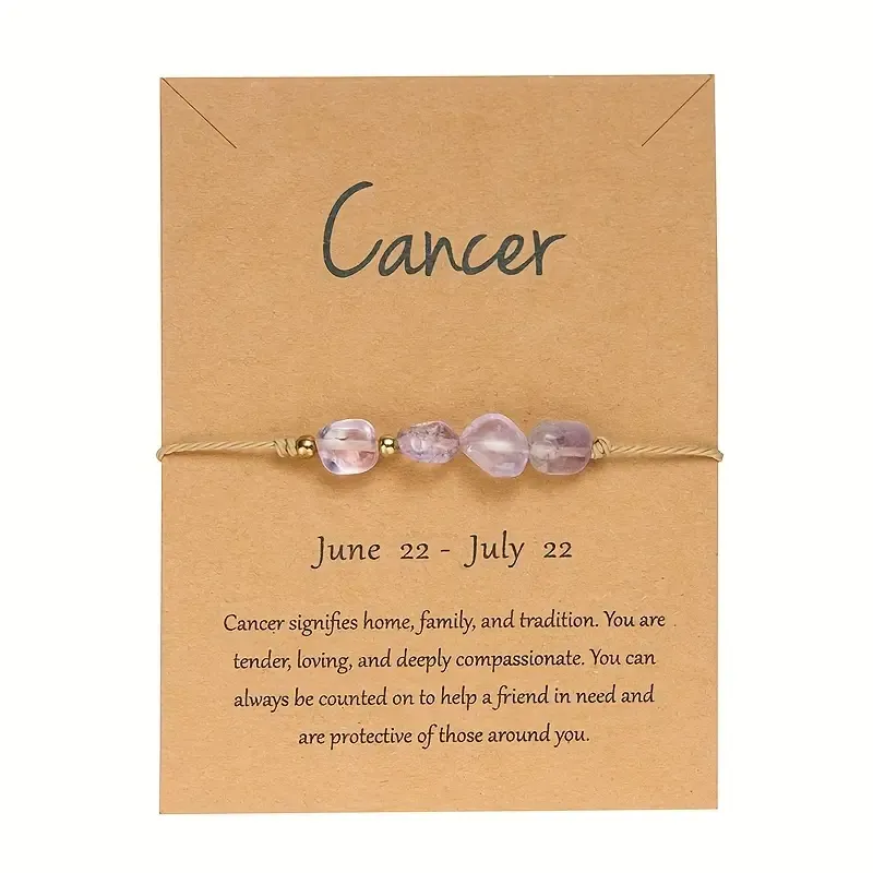 Constellation Astrology Gemstone Bracelet