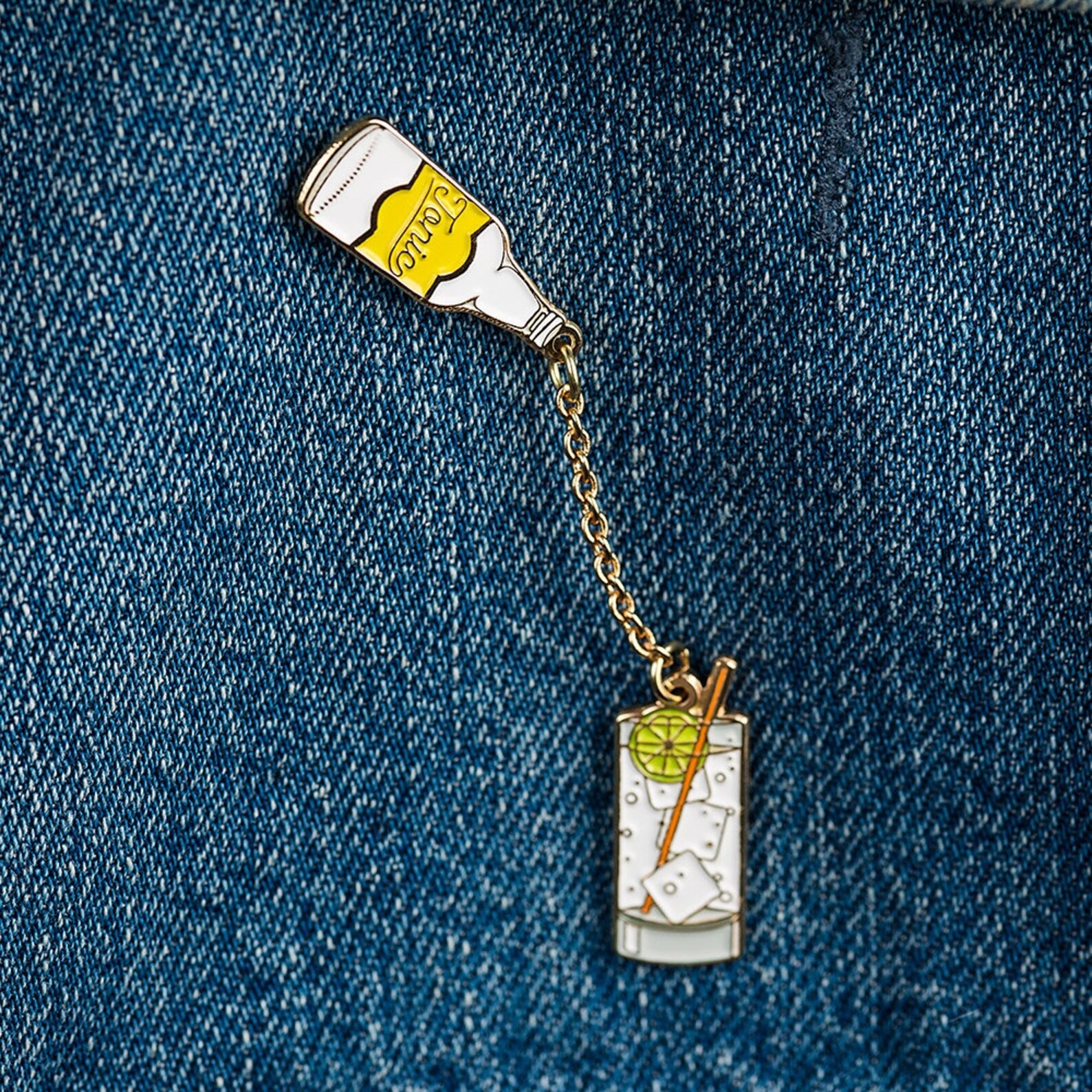 Cocktail Enamel Pin
