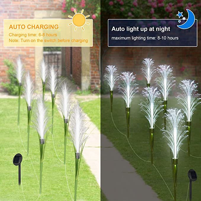WATERPROOF SOLAR GARDEN REED LAMP