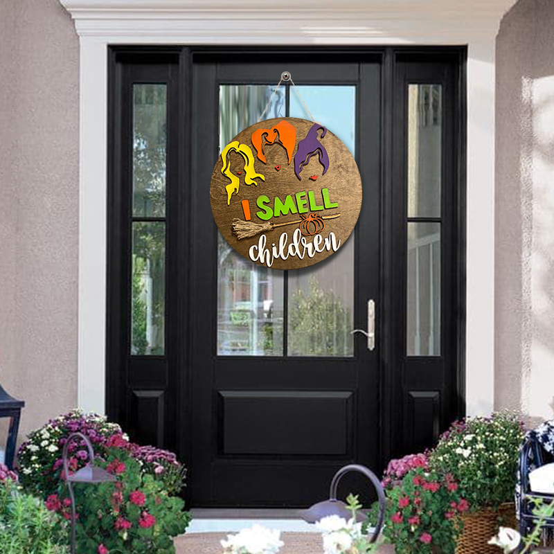 Halloween “I Smell Children” Door Hanger