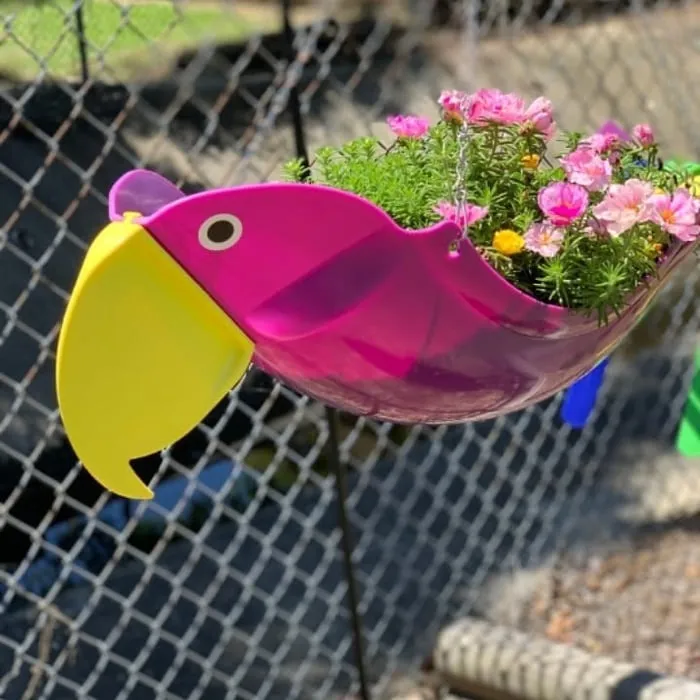 🔥LAST DAY 49% OFF-COLORFUL BIRD HANGING PLANTER