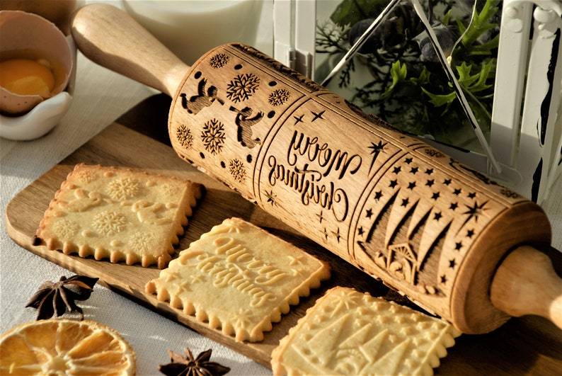 Nativity Engraved Rolling Pin