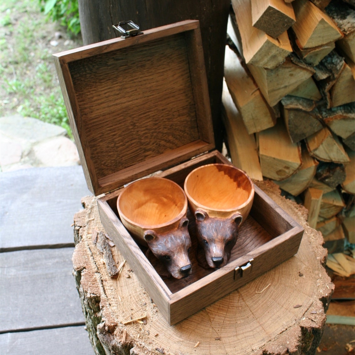 Kuksa Hand Carved Wooden Mug - Buy 2 Free Shipping