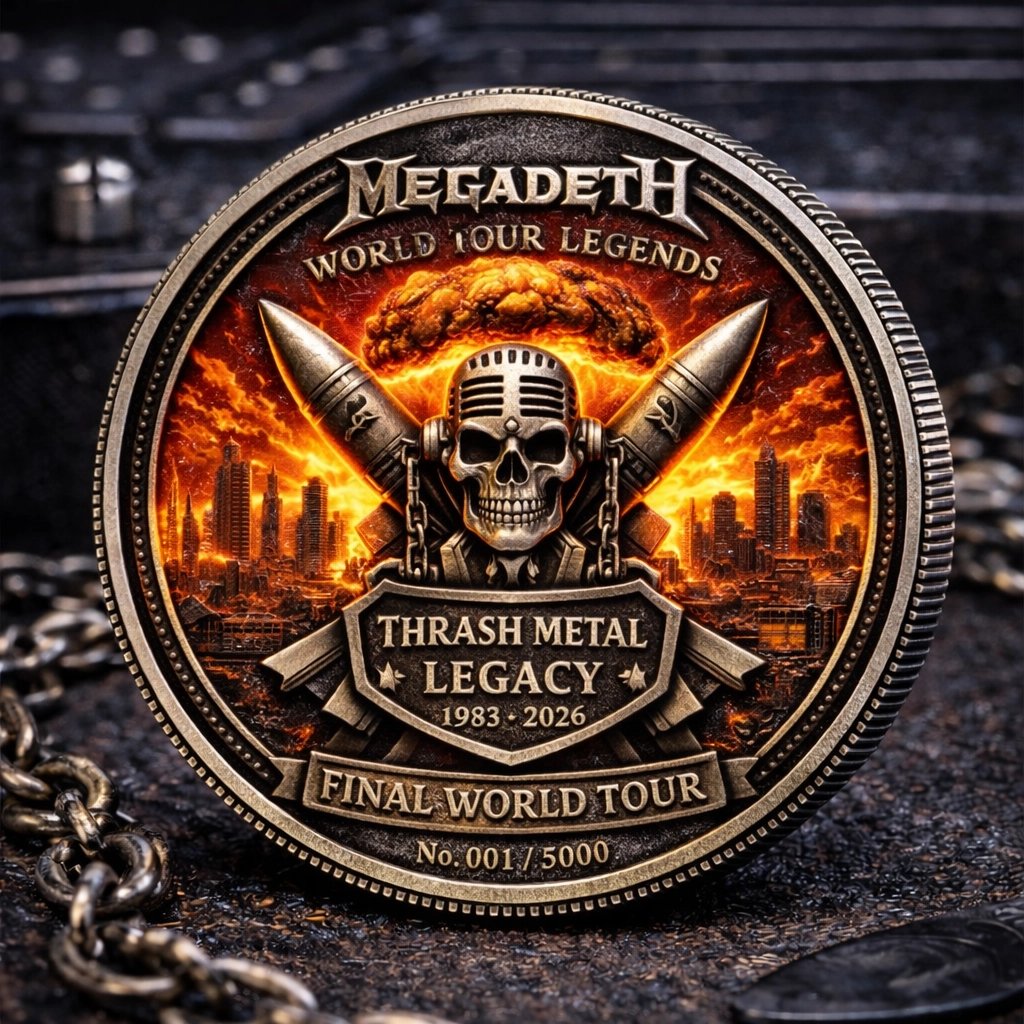 Megadeth Final World Tour Commemorative Coin (1983–2026)
