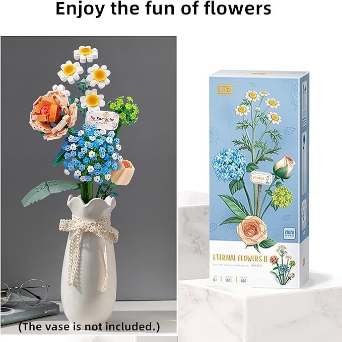 (🔥HOT SALE NOW 49% OFF) - 💐Mini Bricks Flower Bouquet Building Sets