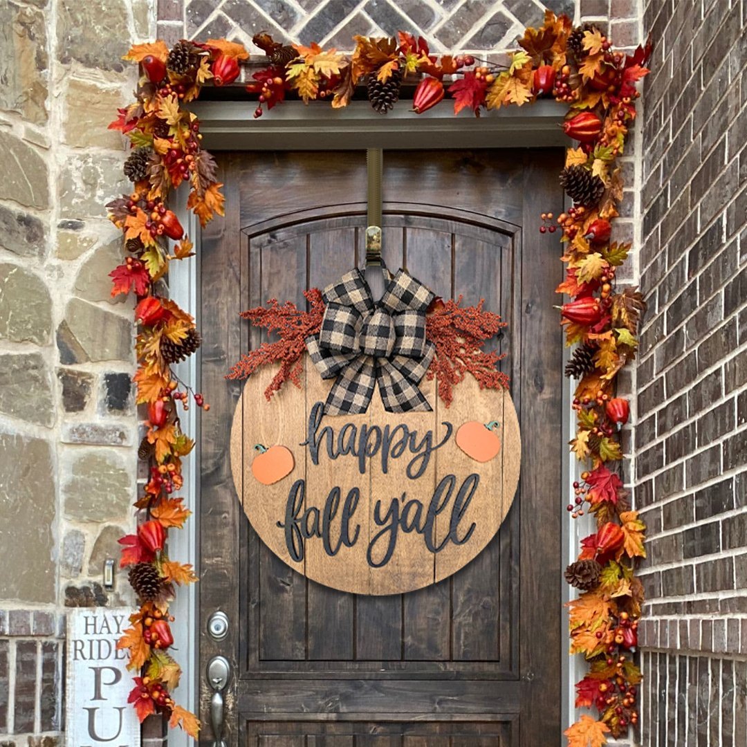 Happy Fall Y'all Door Hanger