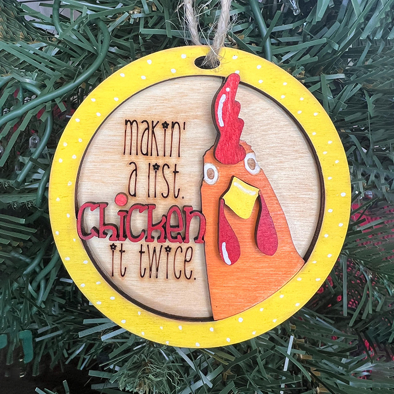 Handmade Wooden Christmas Decorations