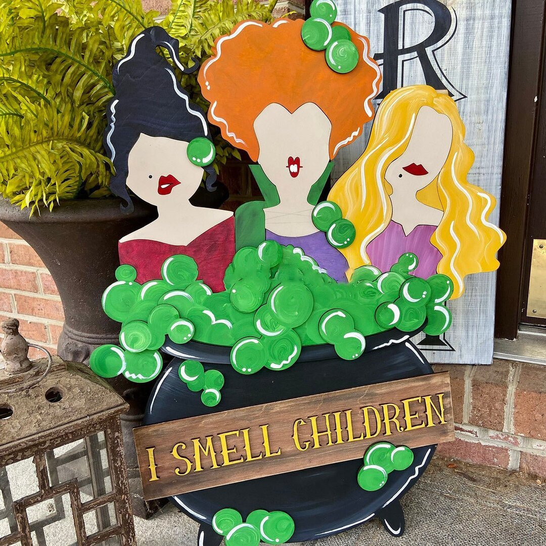 Halloween “I Smell Children” Door Hanger