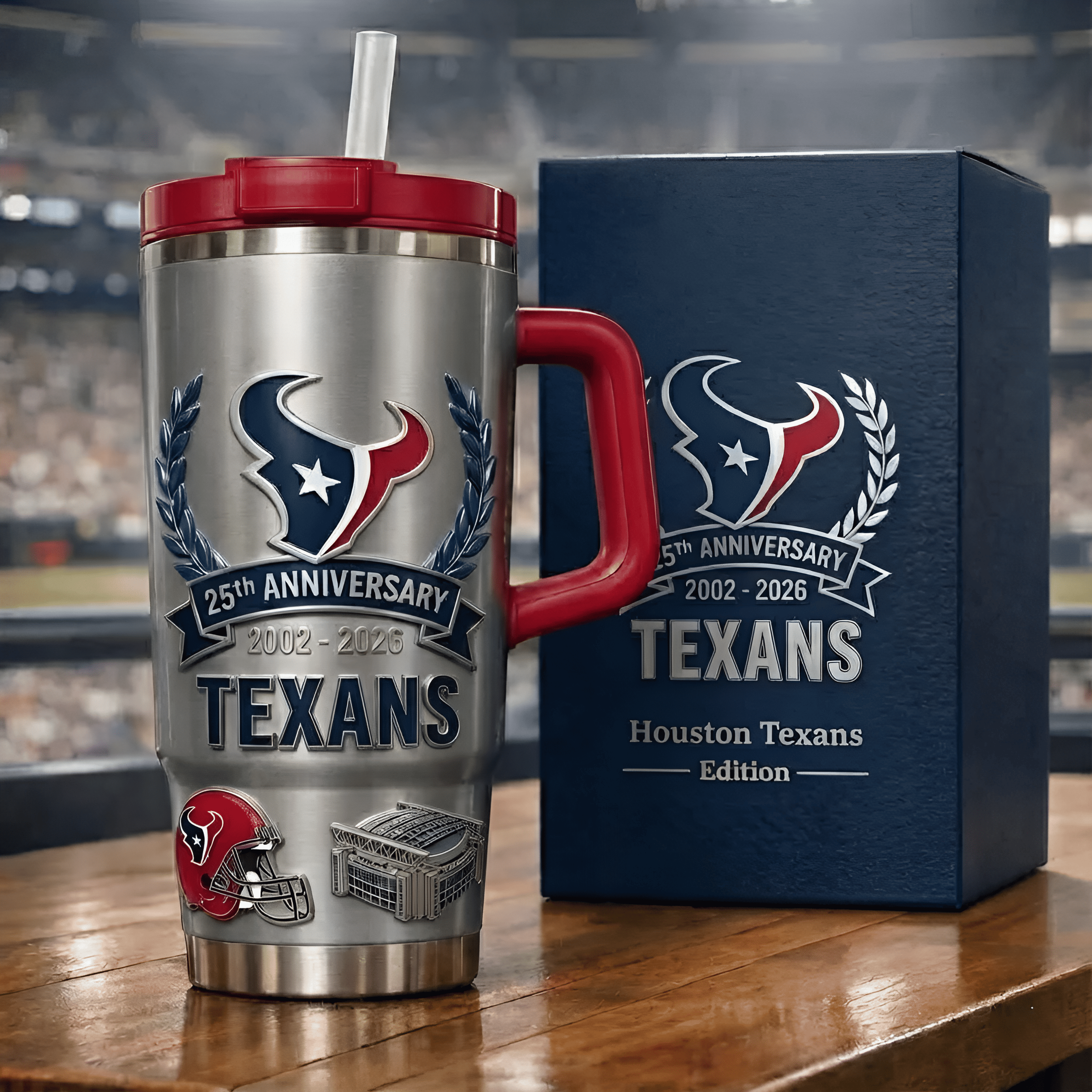Houston Texans 25th ANNIVERSARY Tumbler