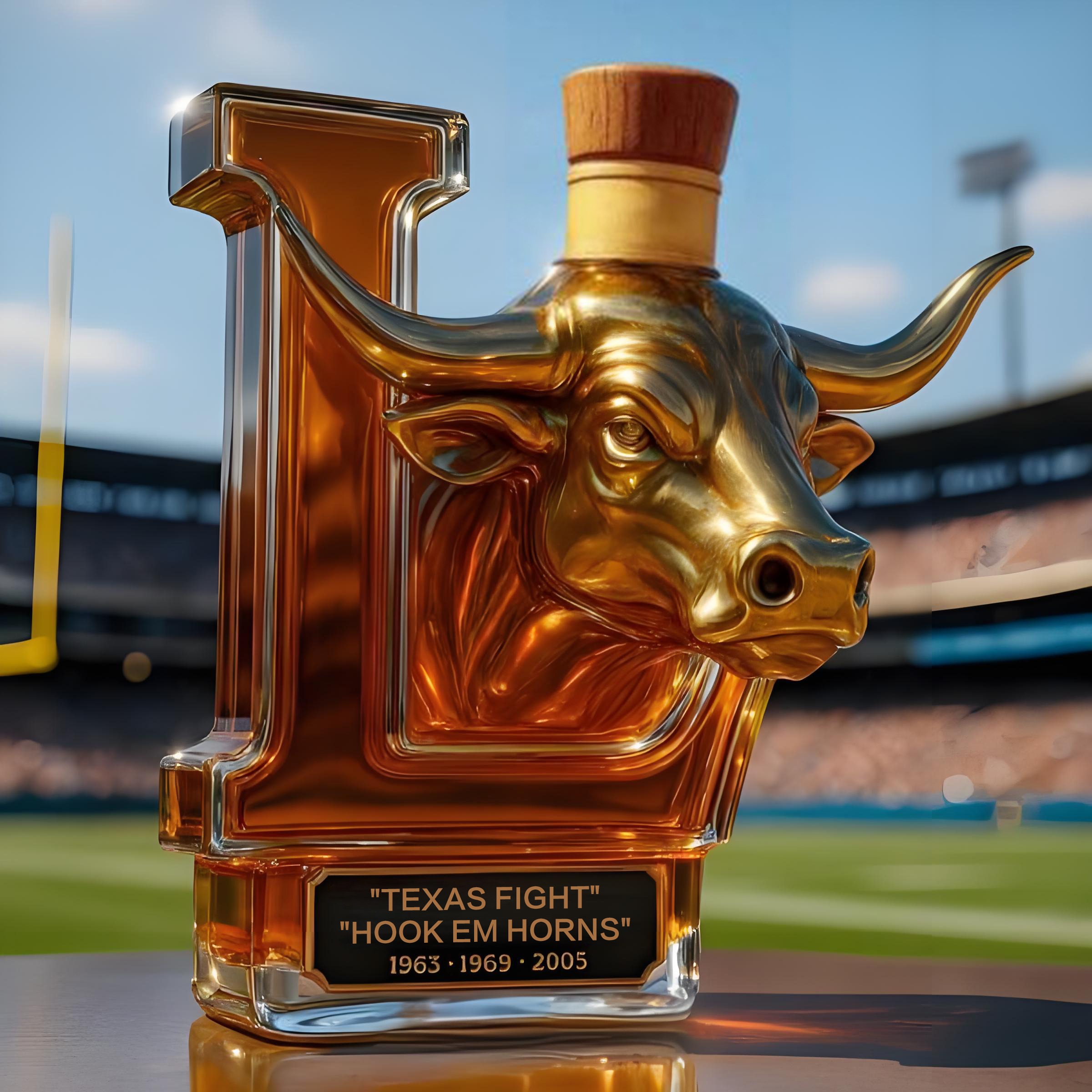 Texas Longhorns Limited Edition Whisky bottle