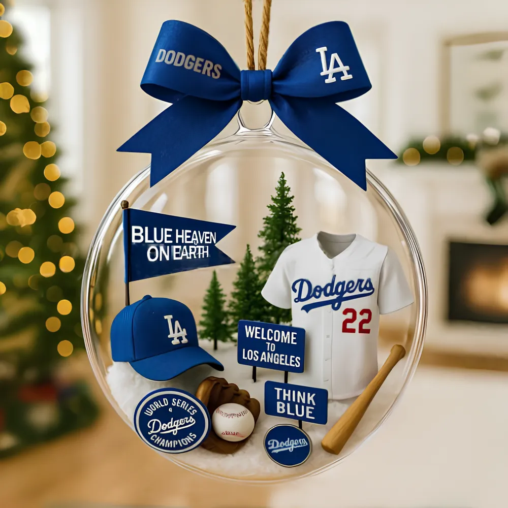2025 LA Dodgers World Series Champions Ornament