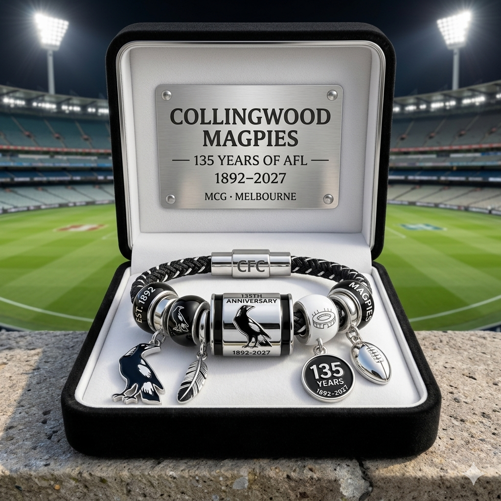 Collingwood Magpies 135th Anniversary Collector Bracelet