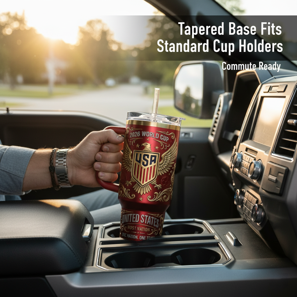 The Commemorative 2026 USA "Host Nation" 40oz Tumbler | Limited Edition 3D Gold Embossed