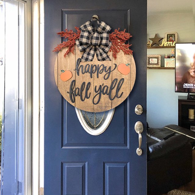 Happy Fall Y'all Door Hanger