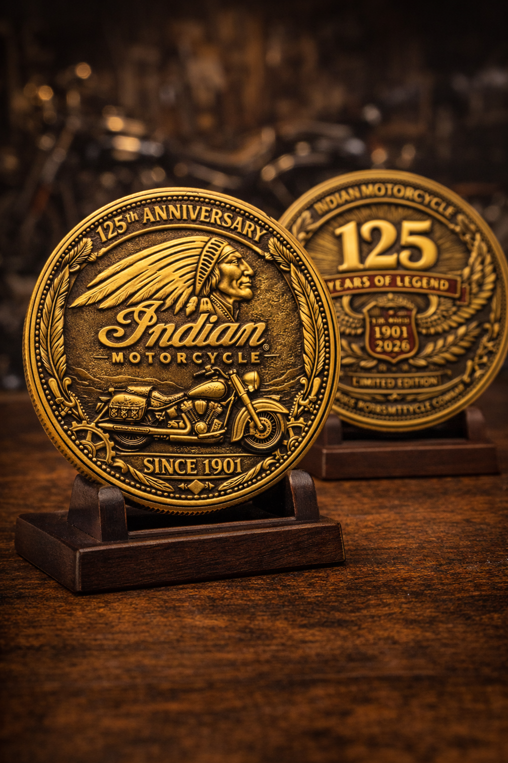 Indian Motorcycle 125th Anniversary Commemorative Coin