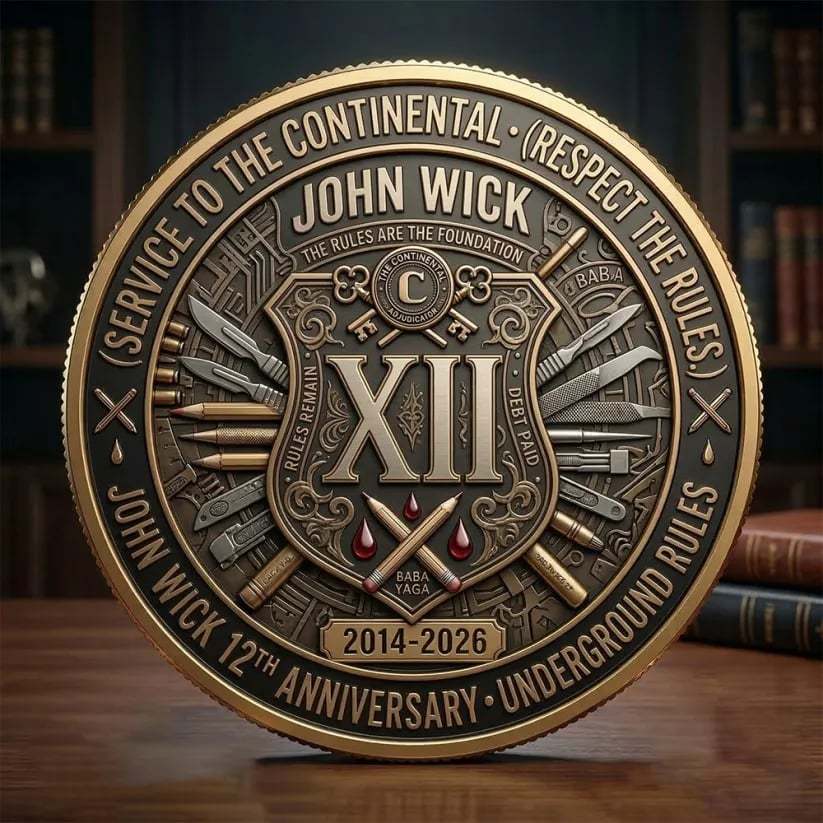 John Wick 12th Anniversary Challenge Coin