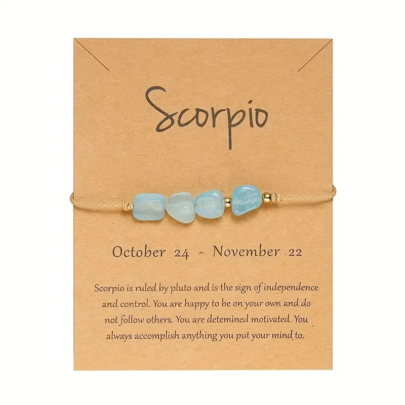 Constellation Astrology Gemstone Bracelet