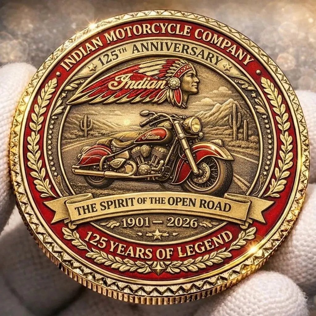 🪙 Indian Motorcycle 125th Anniversary Commemorative Coin