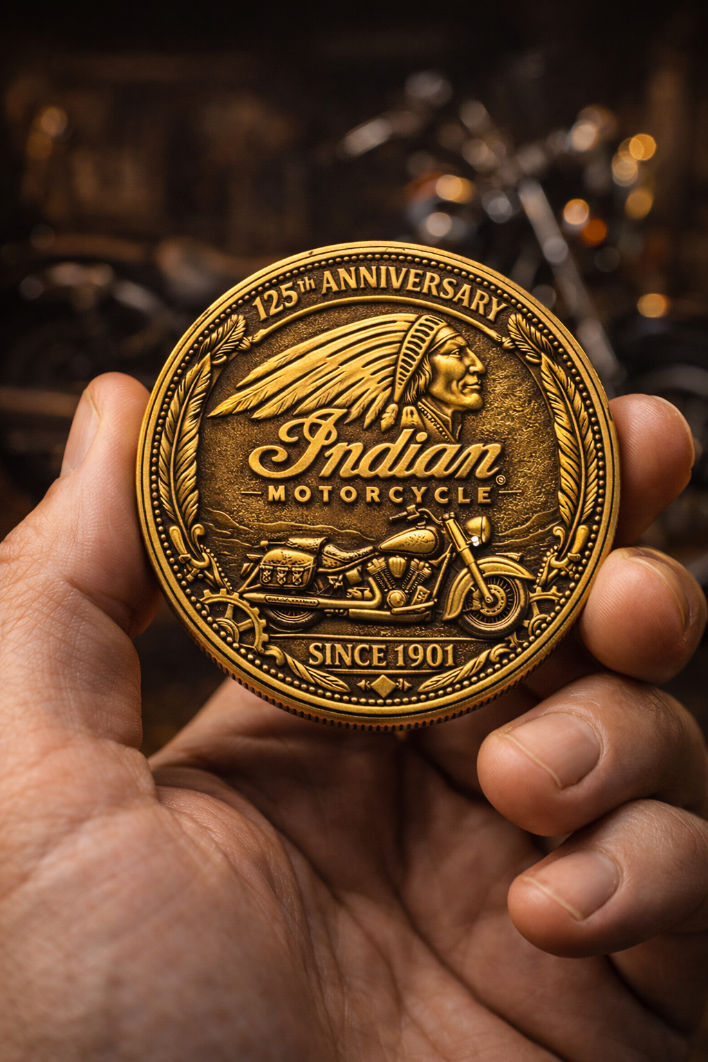 Indian Motorcycle 125th Anniversary Commemorative Coin