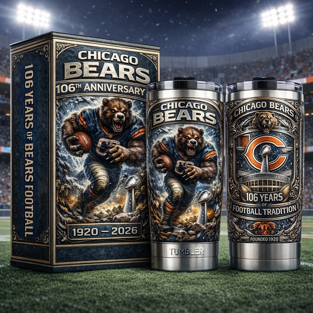 Chicago Bears 106th Anniversary Limited Edition Tumbler