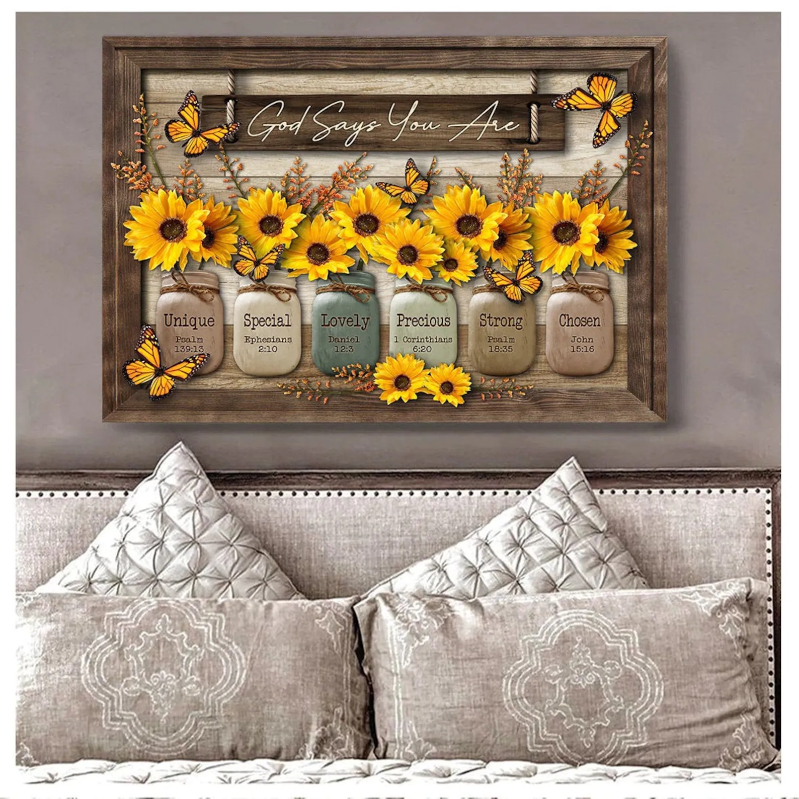 🦋Butterfly Sunflowers Wall Art🌻