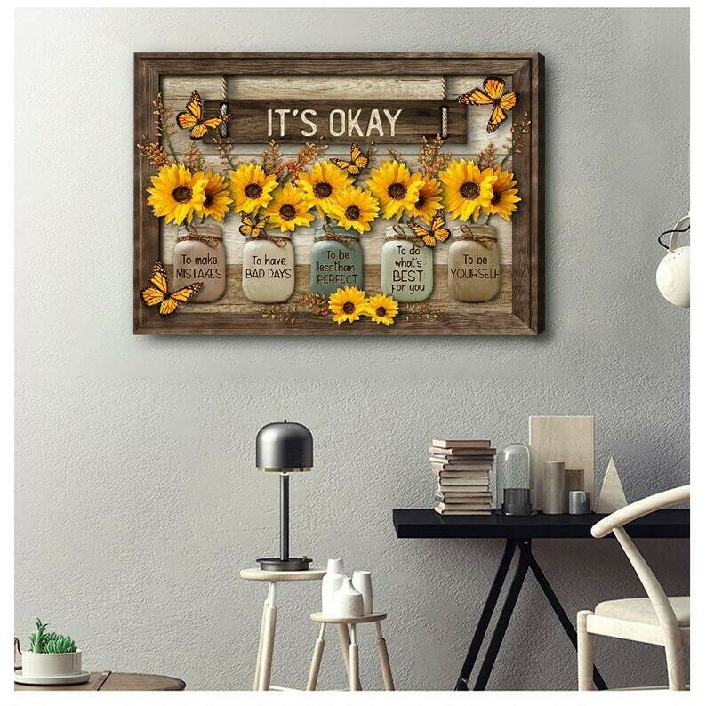 🦋Butterfly Sunflowers Wall Art🌻