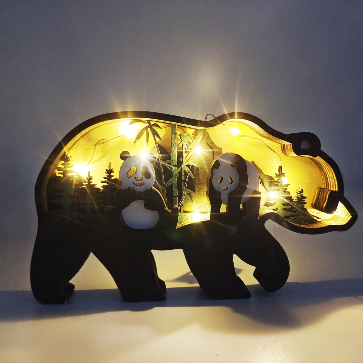 New Arrivals✨- New Hollow Out Butterfly Creative Animal Home Lamp Decorative Wood Ornaments