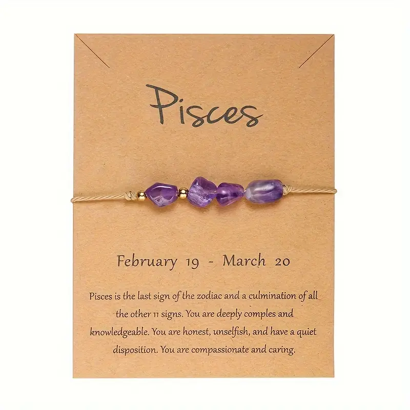 Constellation Astrology Gemstone Bracelet
