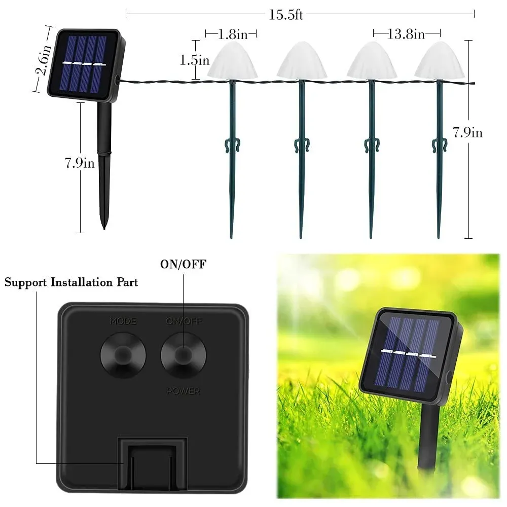 🍄Mushroom Solar Lights Solar Pathway Lights