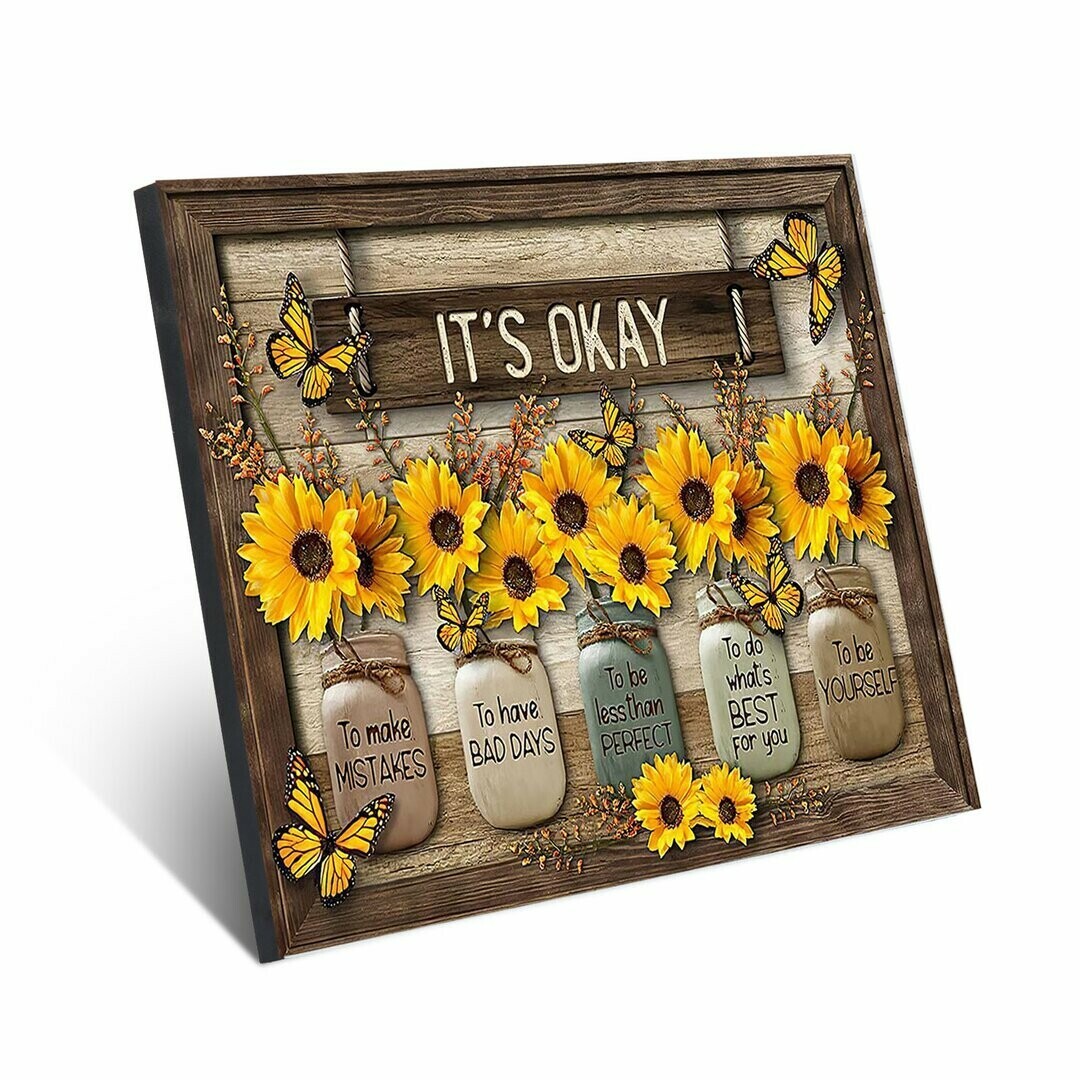🦋Butterfly Sunflowers Wall Art🌻