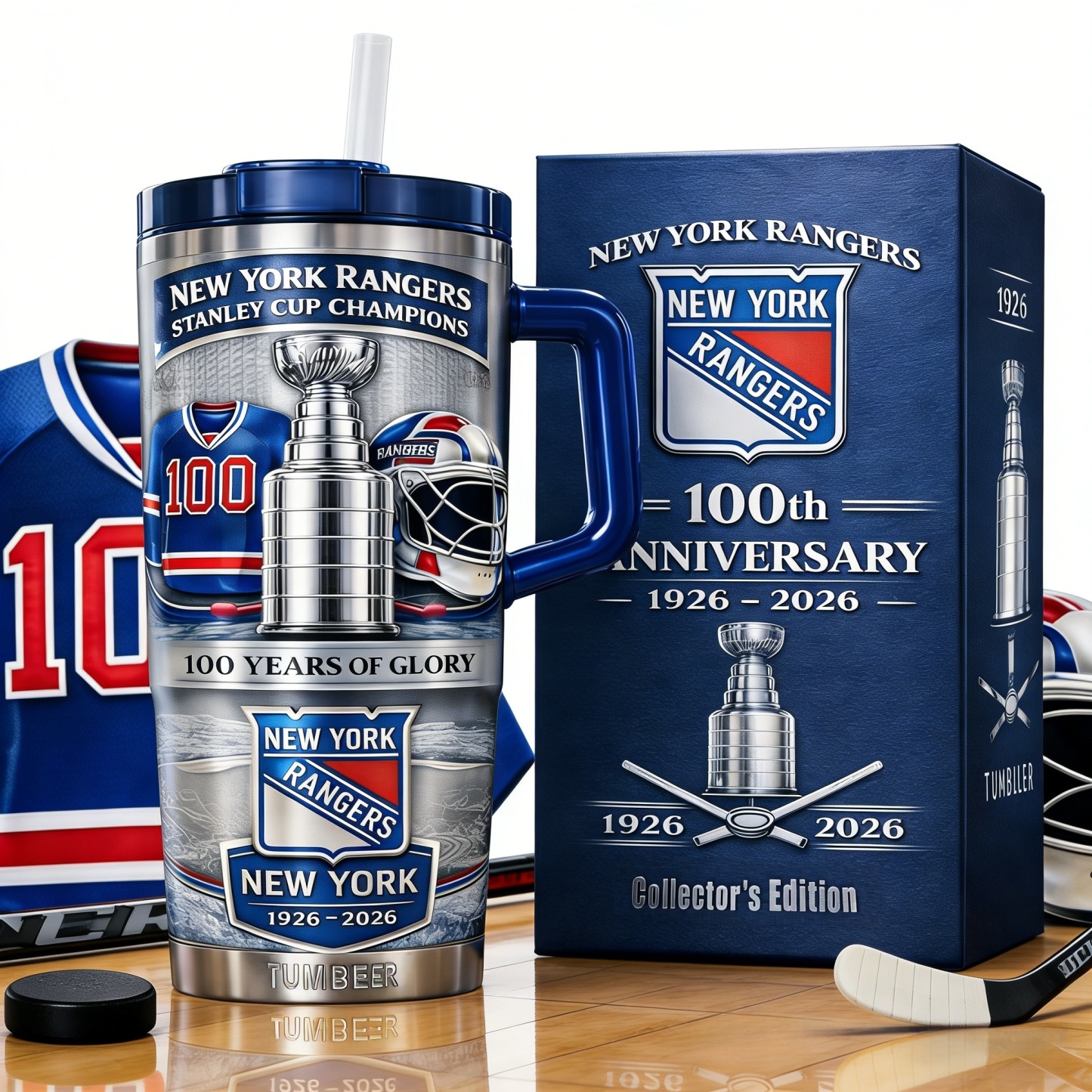 🏒 NEW YORK RANGERS 100TH ANNIVERSARY LIMITED EDITION TUMBLER