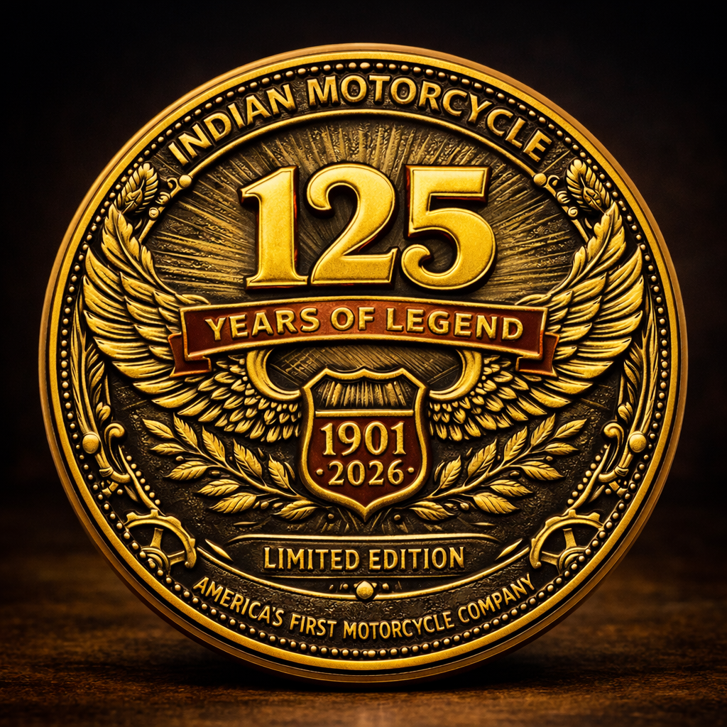 Indian Motorcycle 125th Anniversary Commemorative Coin