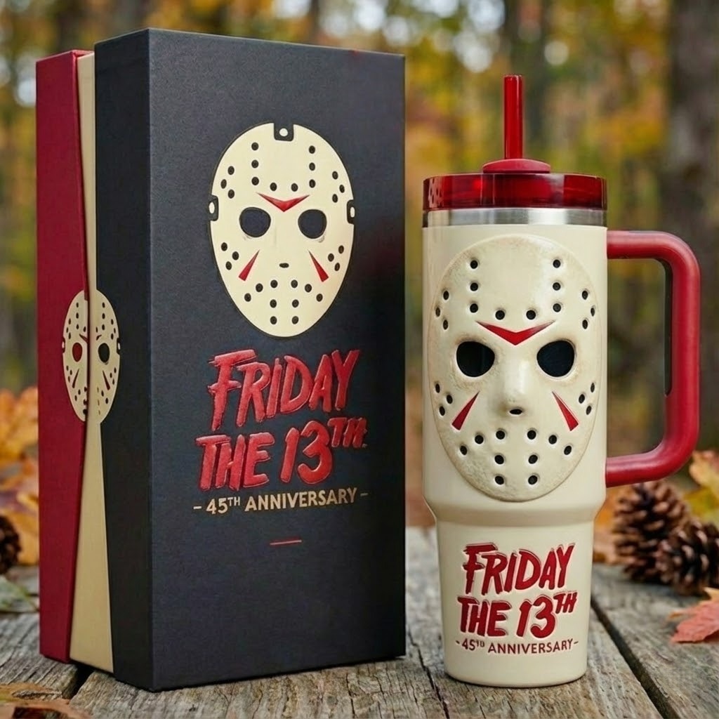 [Limited Edition] Friday the 13th Jason 45th Anniversary Relief Tumbler 🔪💀