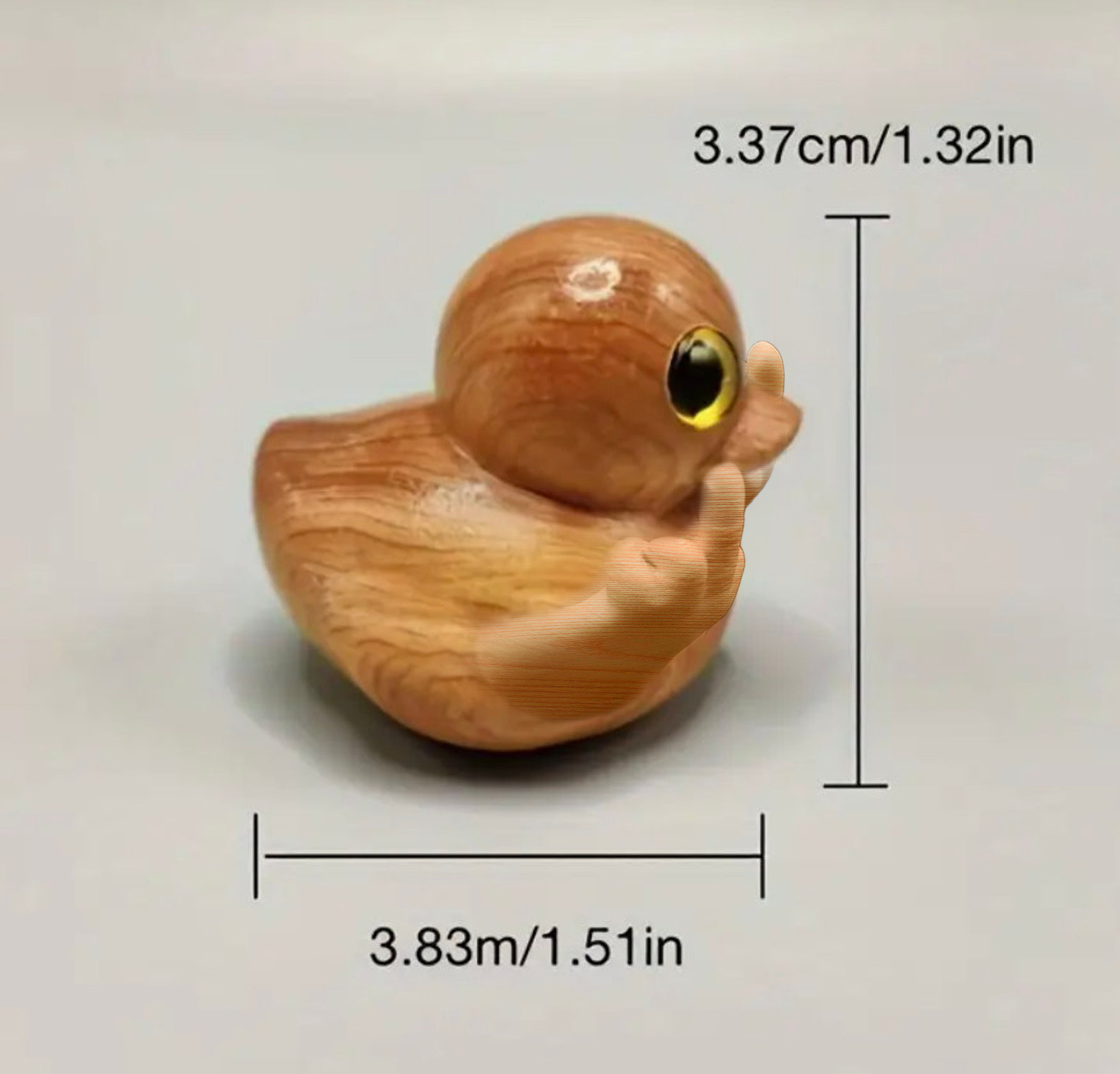 🤣🦆Funny Handmade Wooden Middle Finger Duck