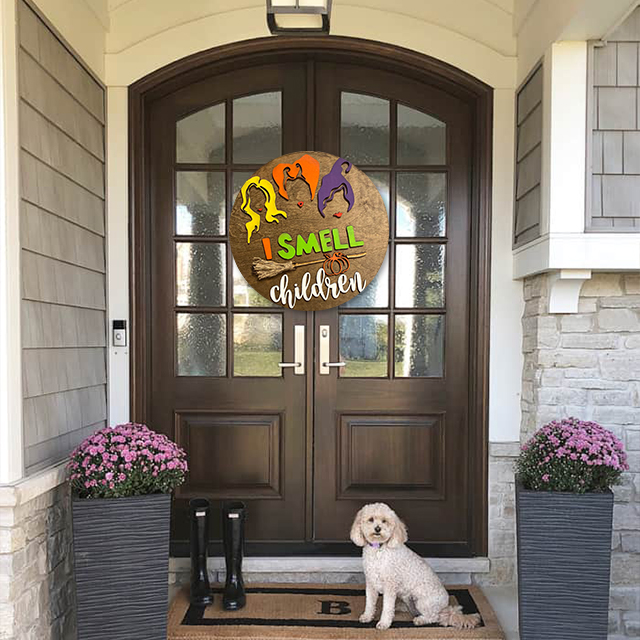 Halloween “I Smell Children” Door Hanger