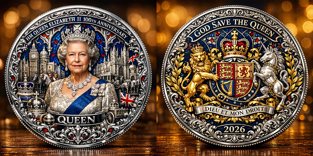 Queen Elizabeth II 100th Anniversary Commemorative Coin