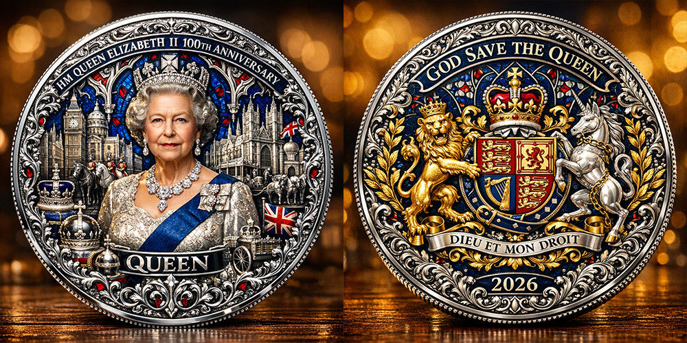 Queen Elizabeth II 100th Anniversary Commemorative Coin