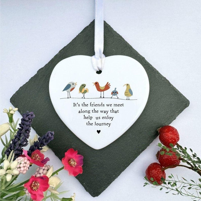 Gifts For Best Friends .Personalised Hanging Porcelain Friendship Sign