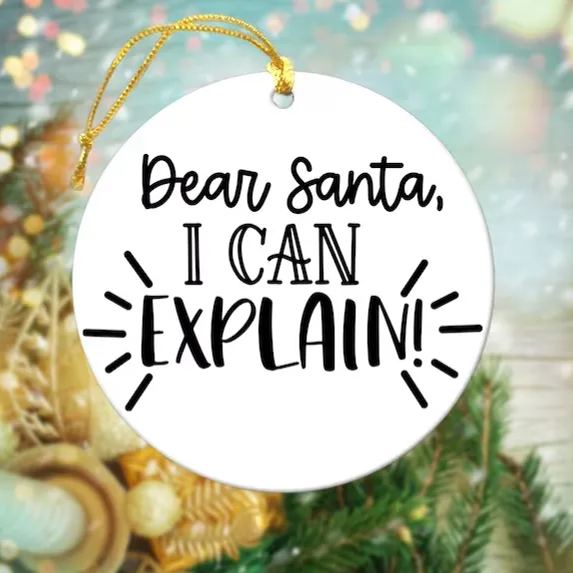 🎁🎁BESTIES CHRISTMAS ROUND ORNAMENT