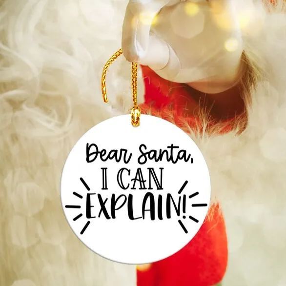 🎁🎁BESTIES CHRISTMAS ROUND ORNAMENT