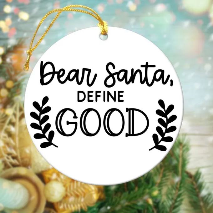 🎁🎁BESTIES CHRISTMAS ROUND ORNAMENT