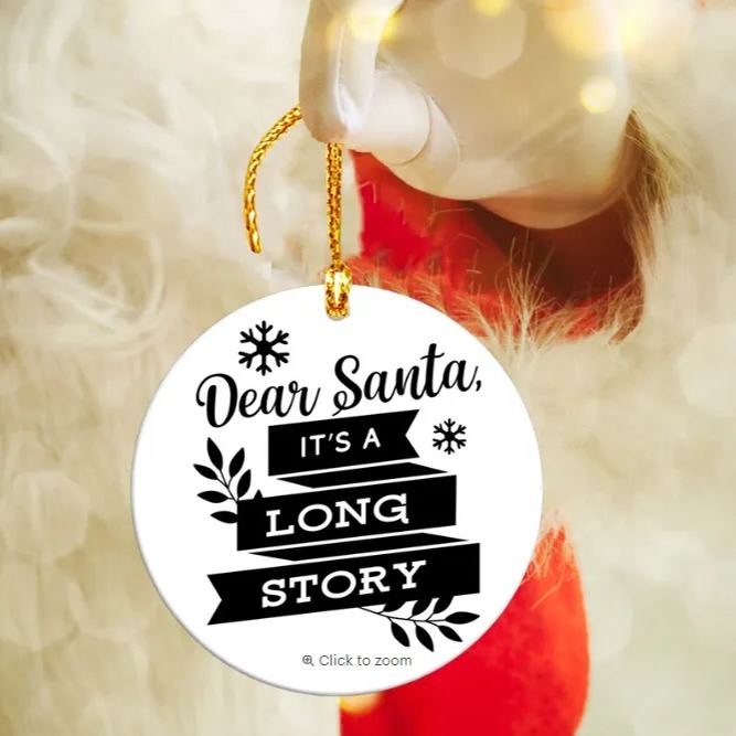 🎁🎁BESTIES CHRISTMAS ROUND ORNAMENT