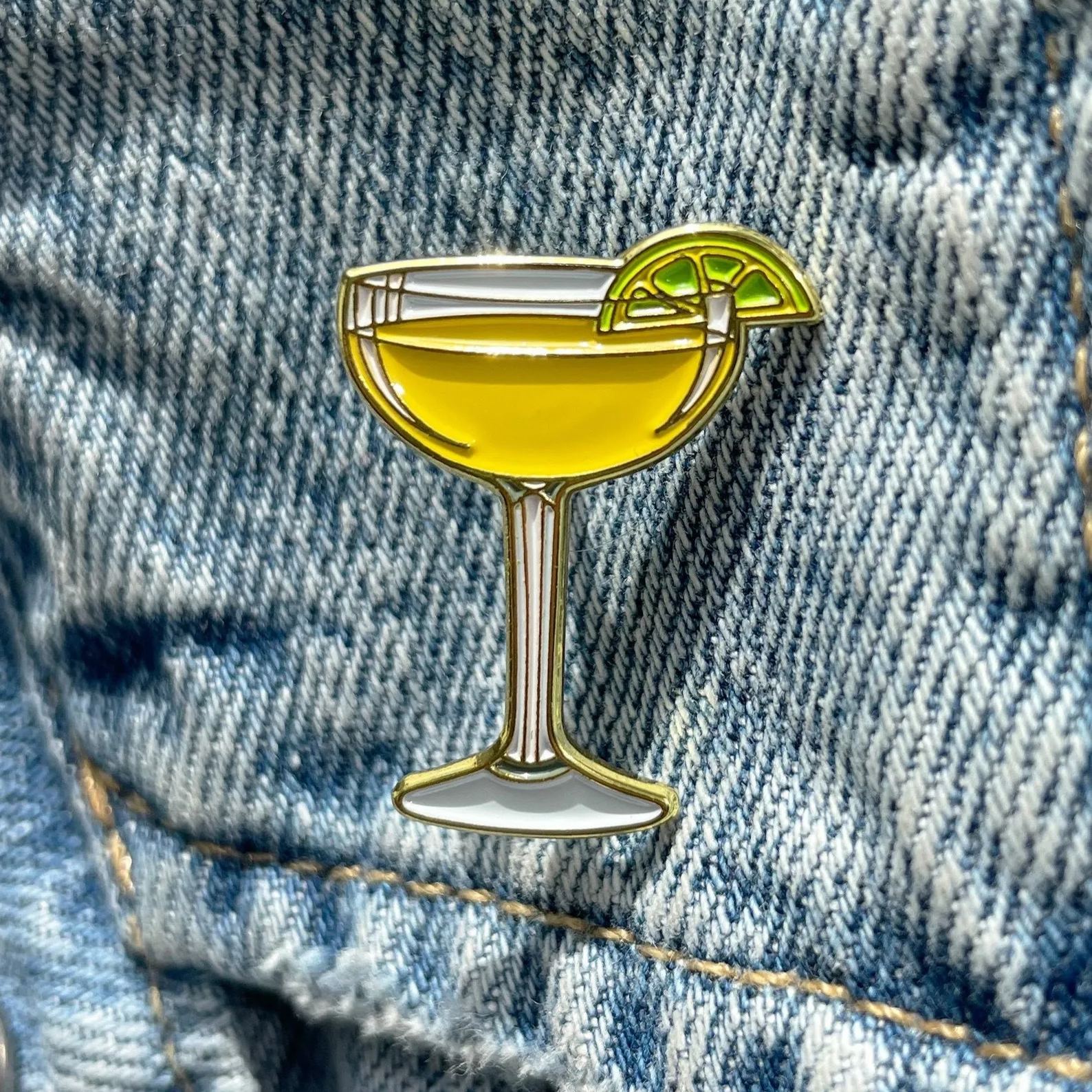 Cocktail Enamel Pin