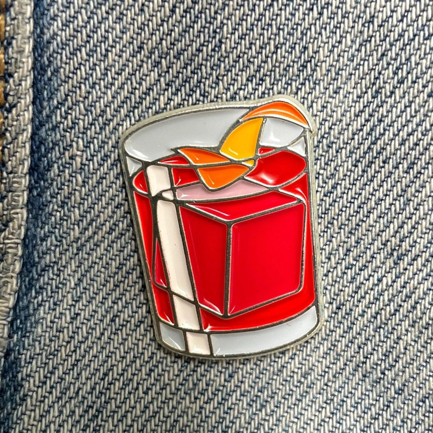 Cocktail Enamel Pin