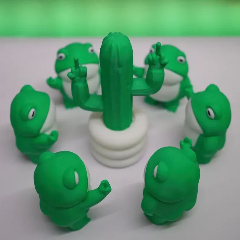 🌵🖕Fucktus - The 3D Printed Middle Finger Cactus Figurine