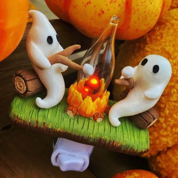 2024 Ghost Campfire Flickering Nightlight✨🔥👻